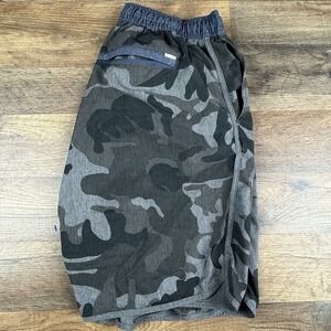 Vuori Banks‎ Gray Camo Athletic Shorts Mens S Lightweight No Size 30" Waist